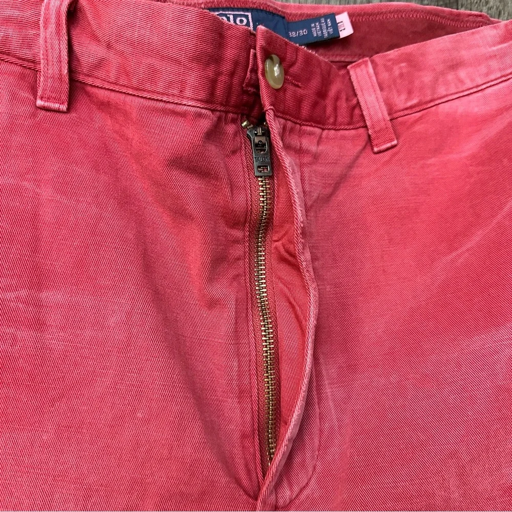 Polo Ralph Lauren Salinger Chino Straight Fit Red Dyed Pants Men Size 38/30